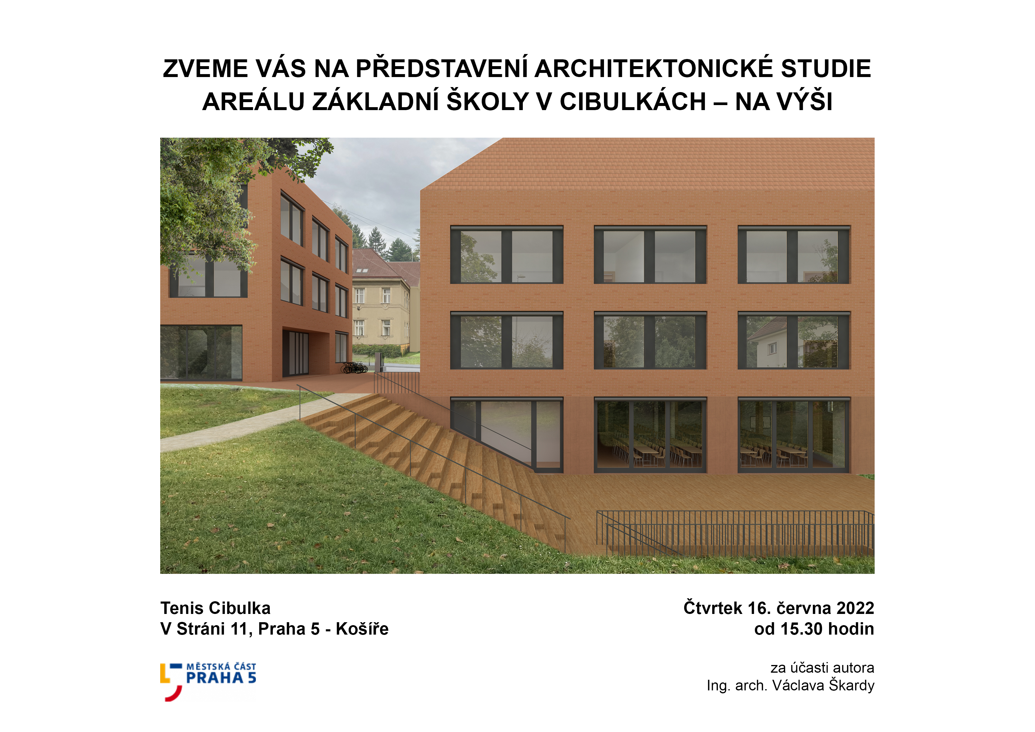 Nová architektonická studie areálu ZŠ v Cibulkách na Výši 1 pozv%C3%A1nka cibulka