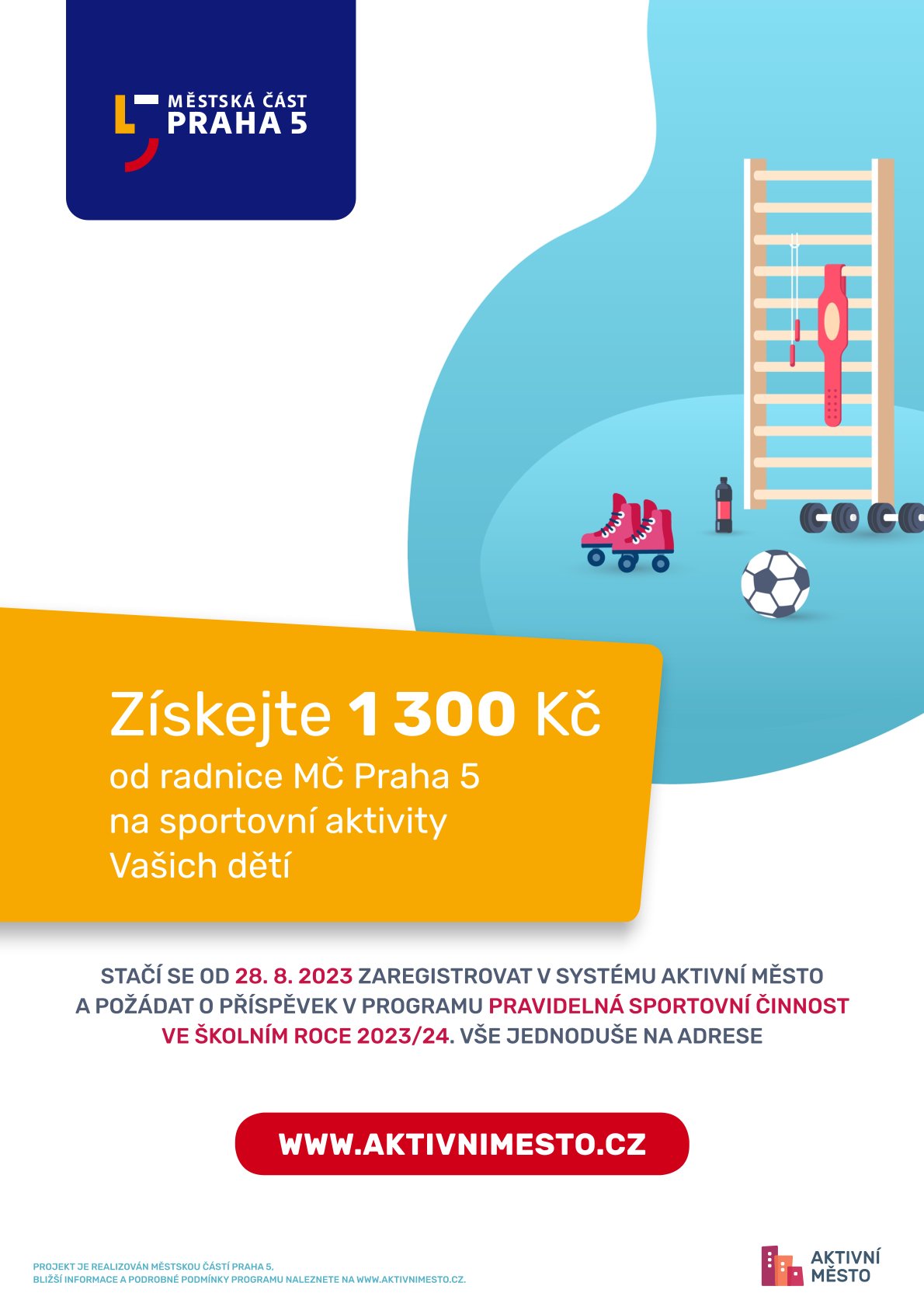 Městská část Praha 5 podporuje projekt Aktivní město 1 P5 Let%C3%A1k A4 Sport 2023