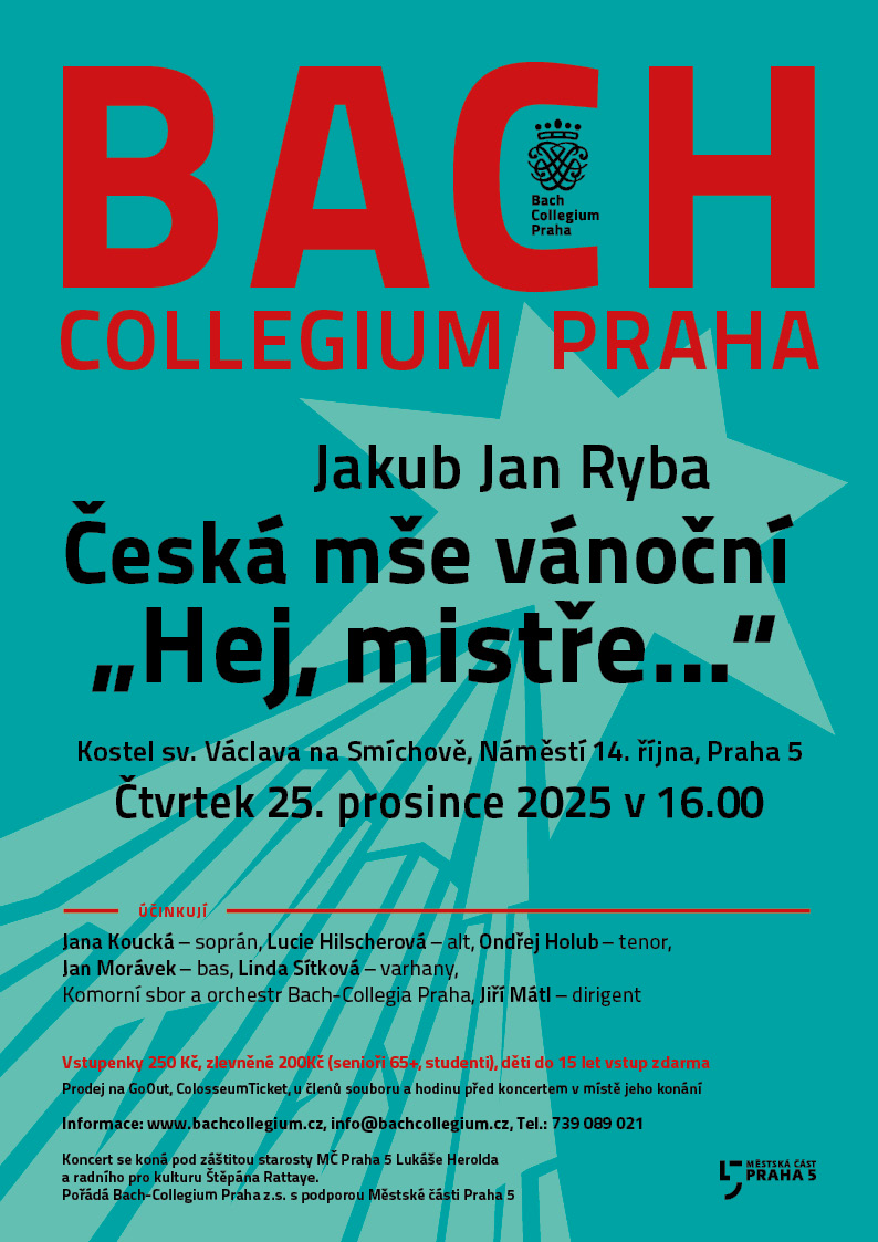 Sv. Václava rozezní Česká mše vánoční 1 Bach Collegium Hej mistre Smichov 2025 MAIL