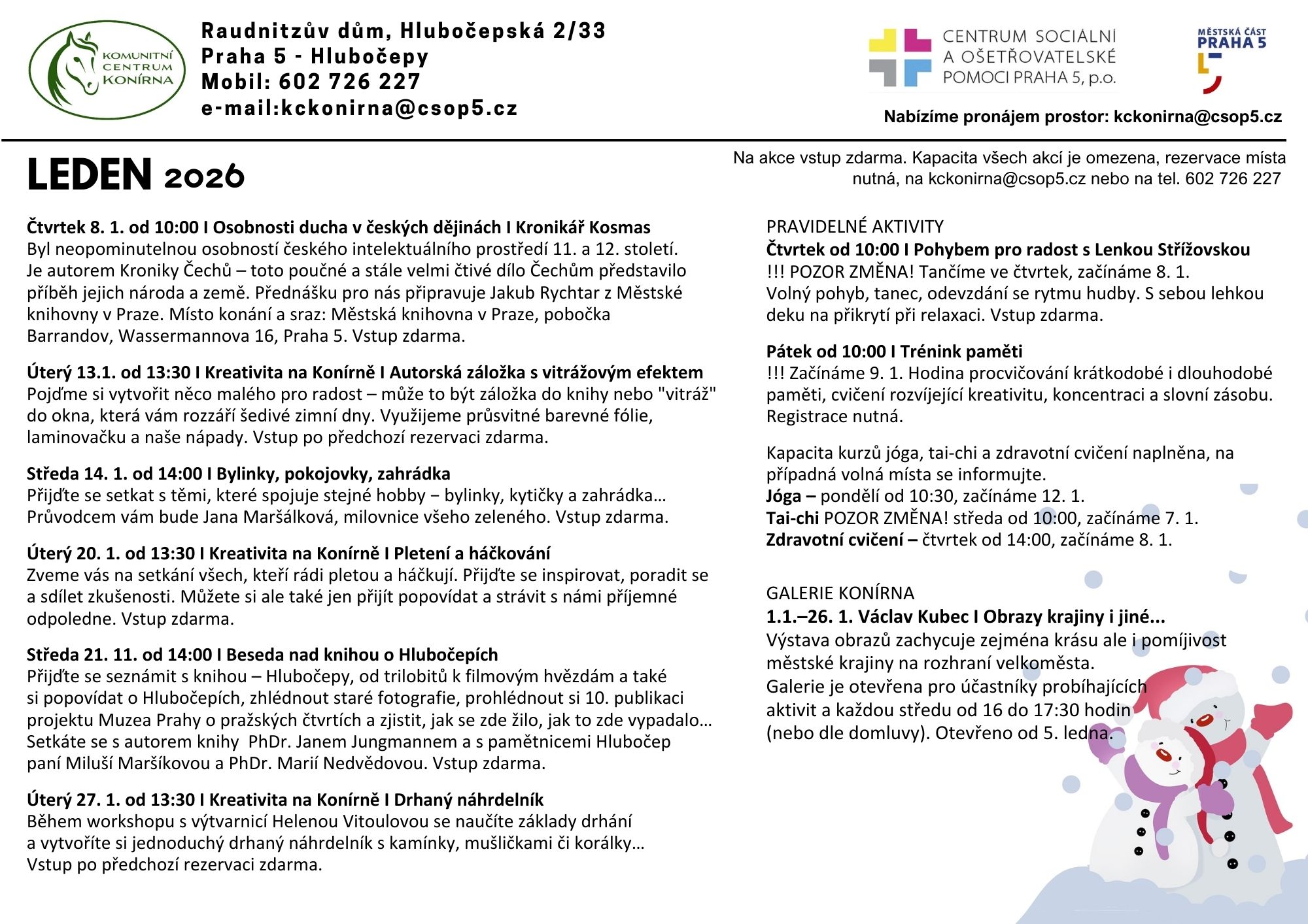 Přijďte na program do komunitních center 2 KCK program 1 26