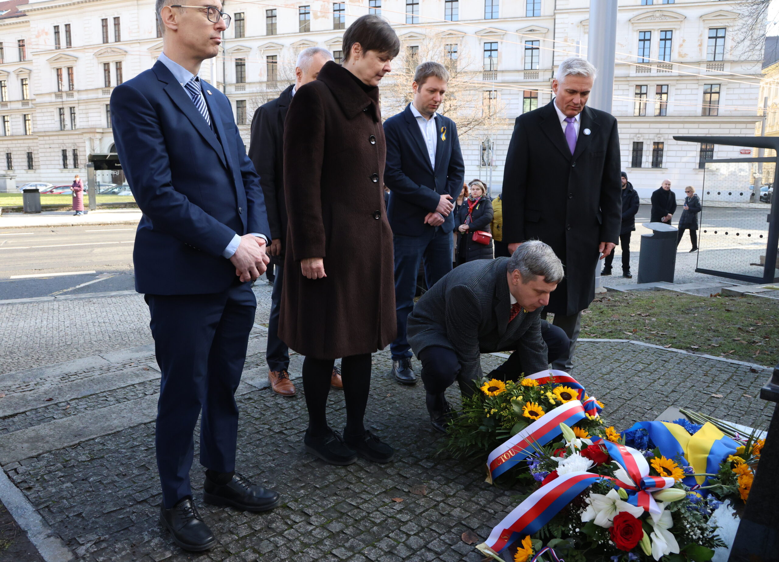 Zástupci Prahy 5 si připomněli výročí ruského vpádu na Ukrajinu