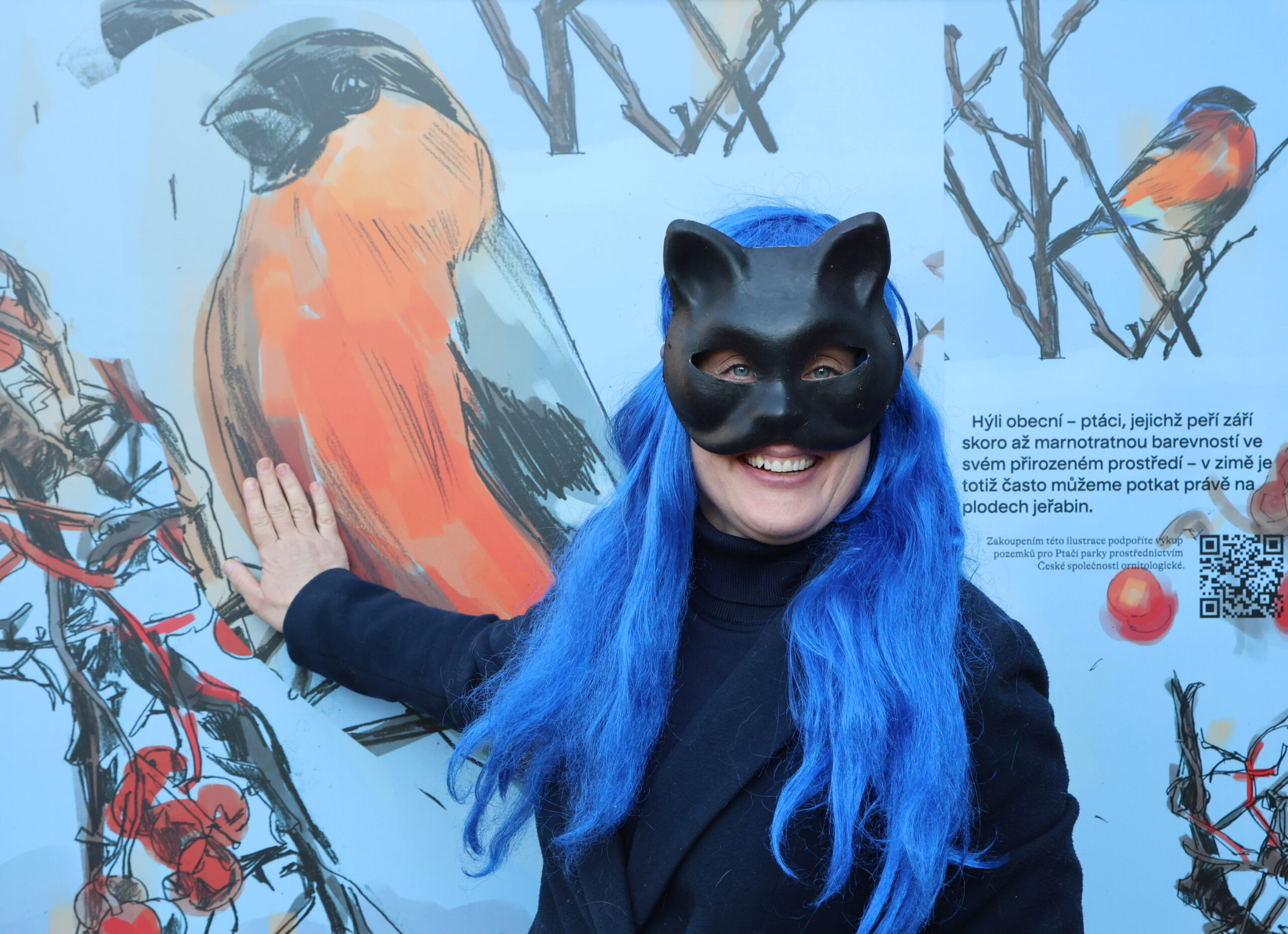 Atlas ptáků si můžete prohlédnout ve venkovní galerii Portheimky