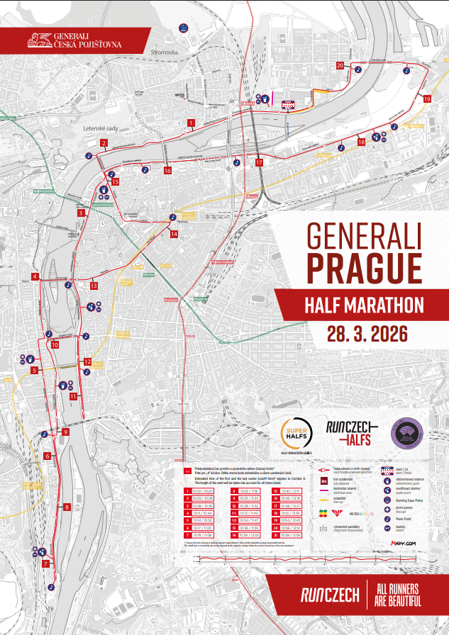 Pozor na omezení dopravy kvůli půlmaratonu 1 generali maraton