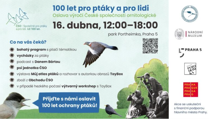 Česká společnost ornitologická si připomíná sté výročí 1 100 let cso