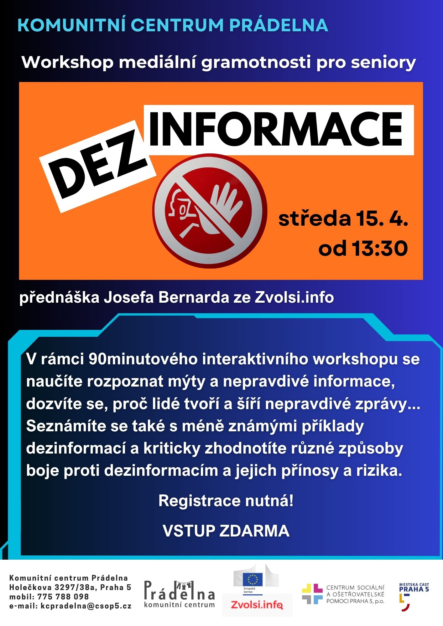 Workshop mediální gramotnosti pro seniory 1 KCP zvolsi dezinformace 4 26