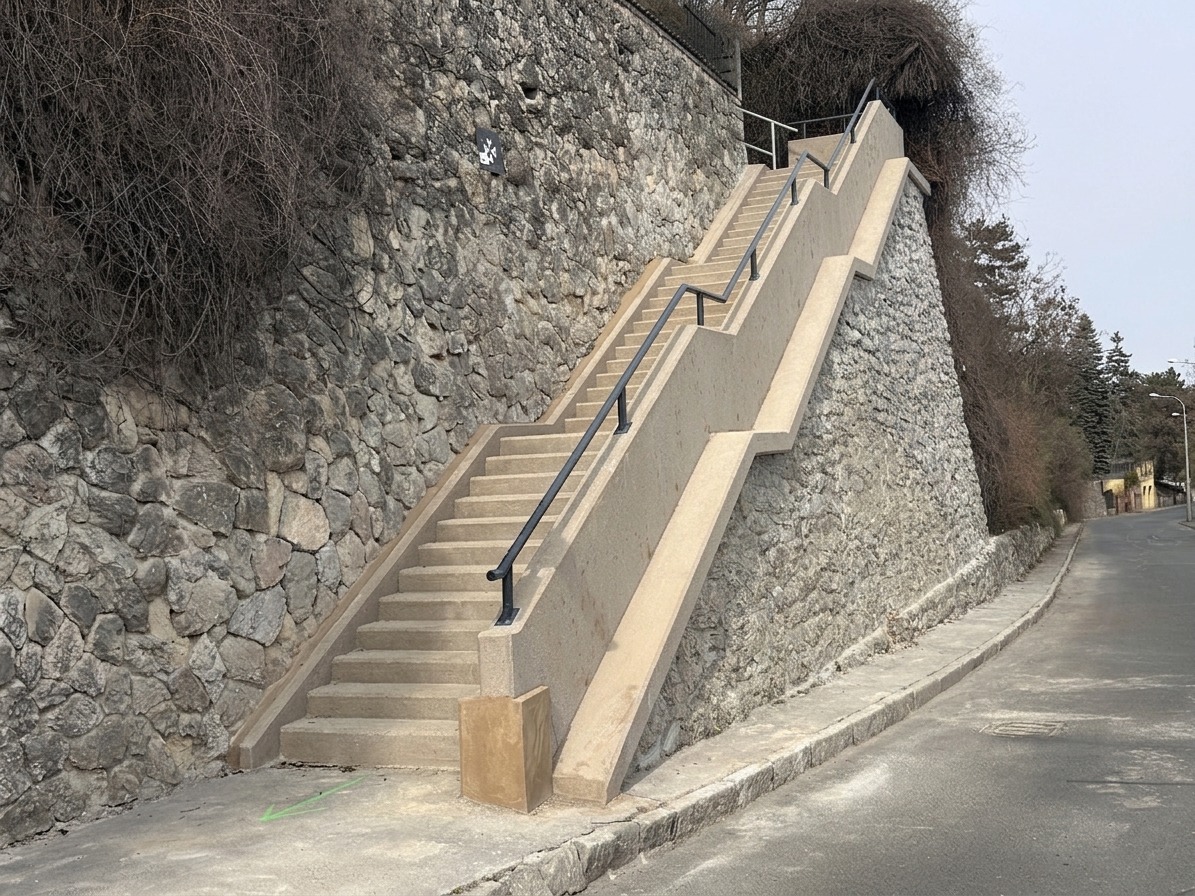 Další schodiště na Barrandově v novém 1 schodiste