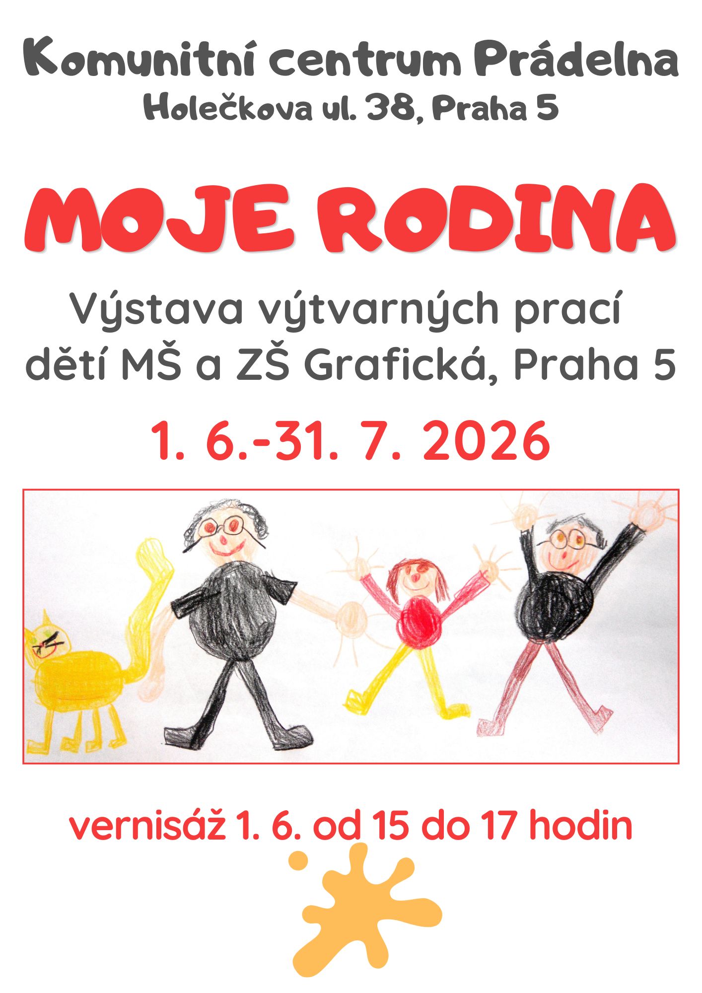Moje rodina - výstava výtvarných prací 1 KCP vystava deti 6 26