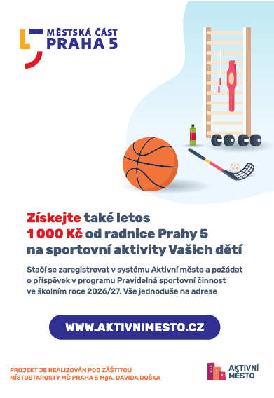 Praha 5 opět spustí Aktivní město. Na podporu sportujících dětí vyčlenila 2 miliony 1 aktivni mesto