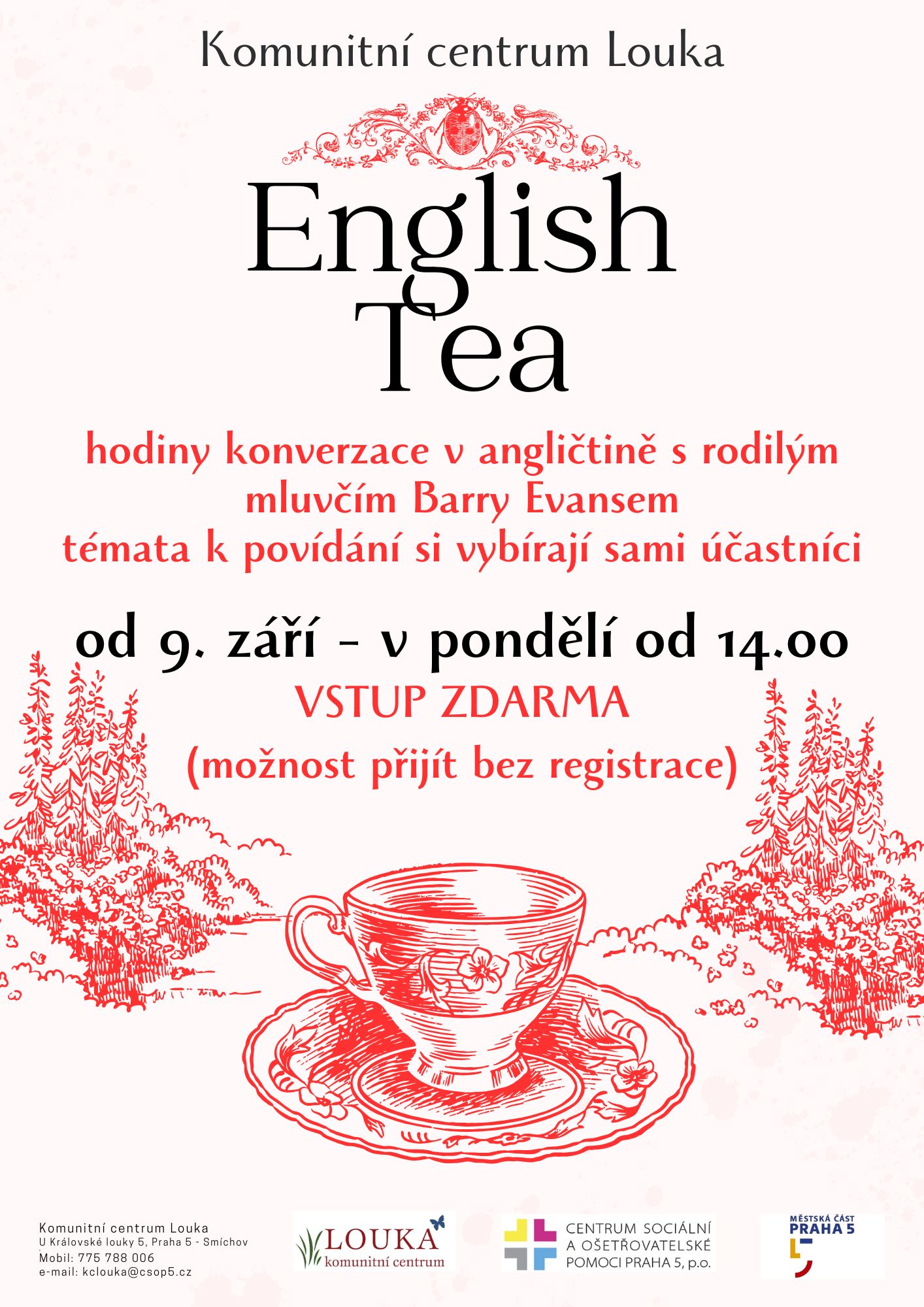 Přehled akcí v Praze 5 tento týden 1 KCL zari AJ Barry
