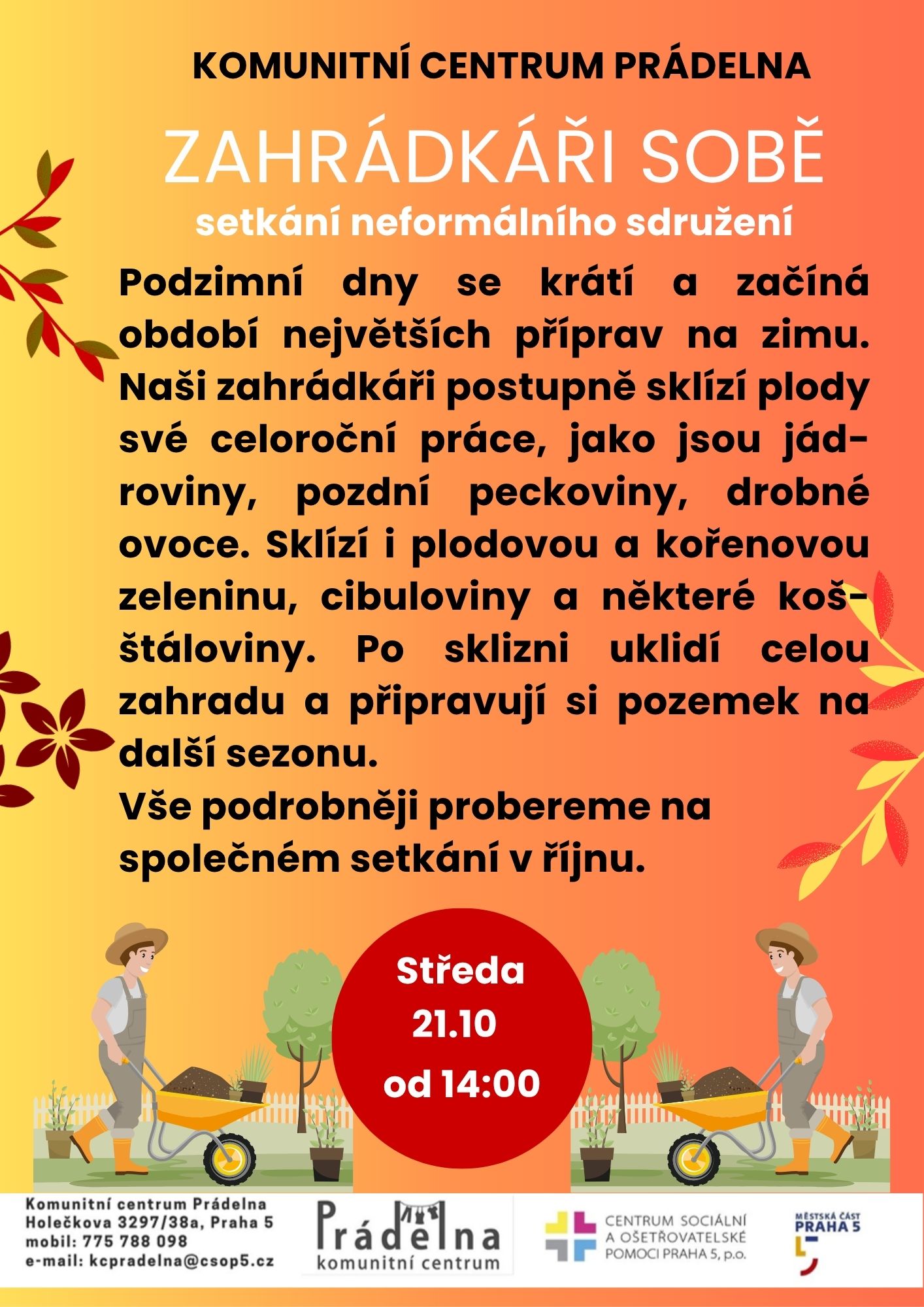 Přehled akcí na tento týden 5 KCP zahradkari sobe 10 26