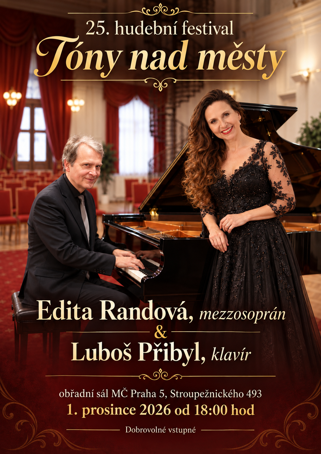 Hudební festival Tóny nad městy 1 Plakat Praha 5