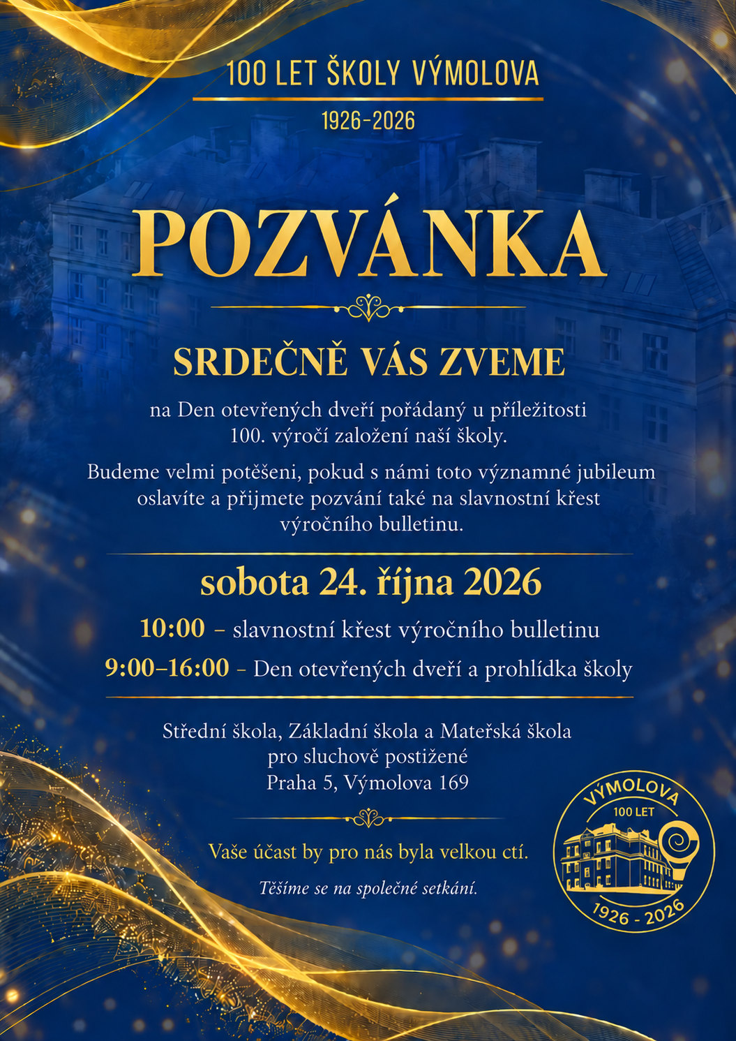 Přehled akcí na tento týden 9 Pozvanka DOD Vymolova 1